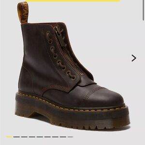 Dr. Martens Dark Brown Platform Boots (Sinclair)